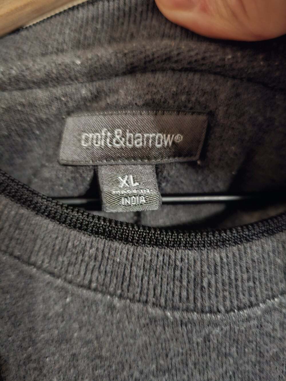 Croft & Barrow Mens XL Gray Fleece Pointer Dog Embroidered Heritage Pullover - Picture 5 of 8